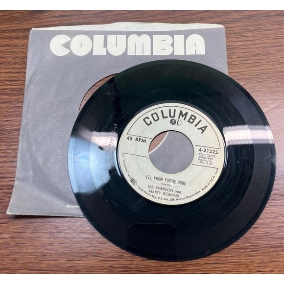 Lee Emerson Marty Robbins I'll Know You're Gone / How Long 45 Rockabilly Promo - Picture 4 of 4